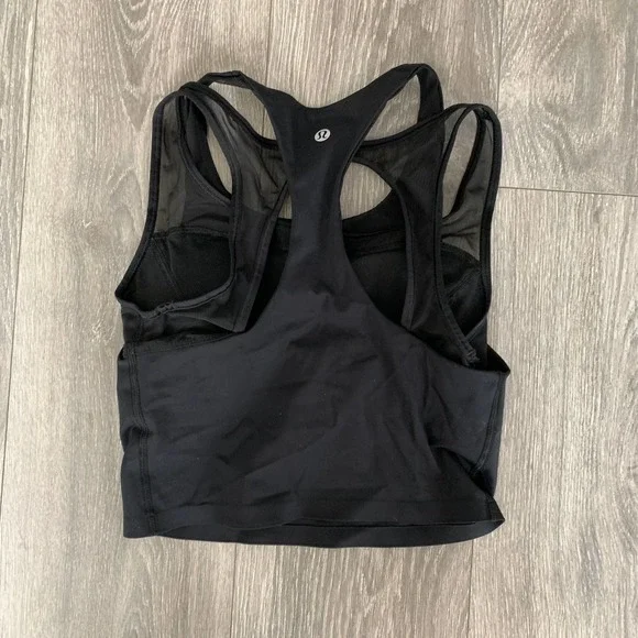 Lululemon Break Free Tank Cropped Black - Picture 4 of 5